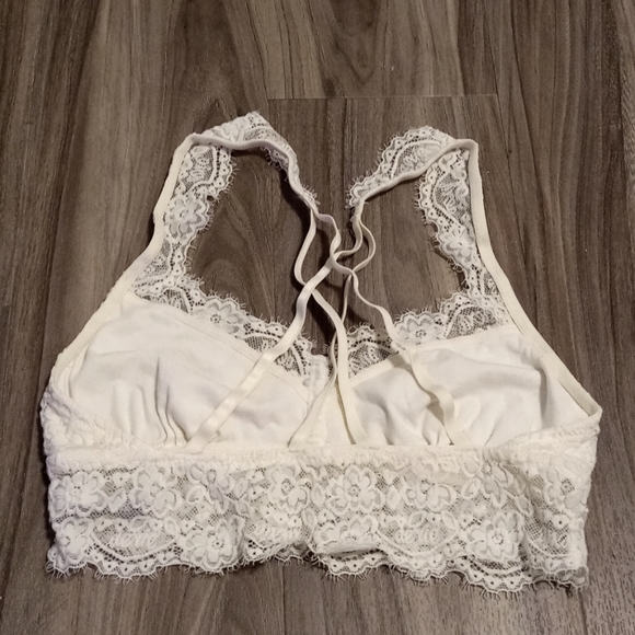 American Eagle Off-White Lace Bralette Size S - Picture 2 of 2